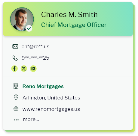 Mortgage Brokers Email Data