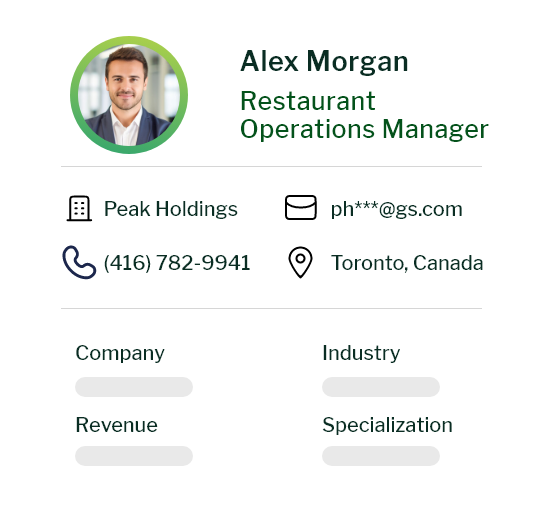 what is restaurant email list