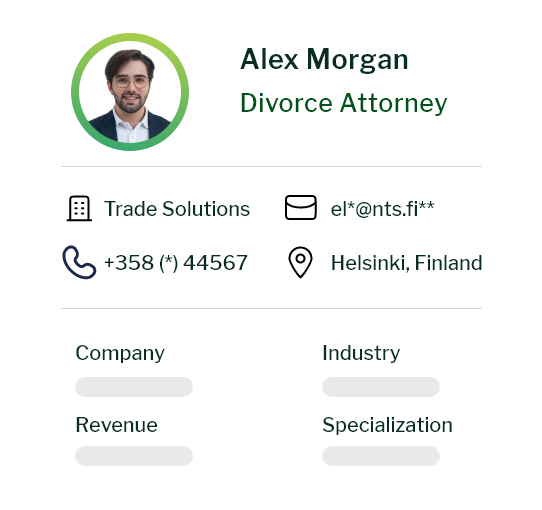 Divorce Lawyers Email List