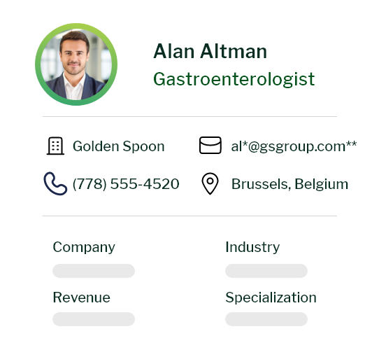 What is a Gastroenterologist Email List
