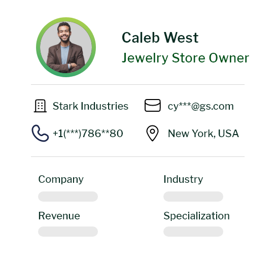 Gems and Jewelry Email List - Group