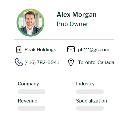 Pubs Email List - Group